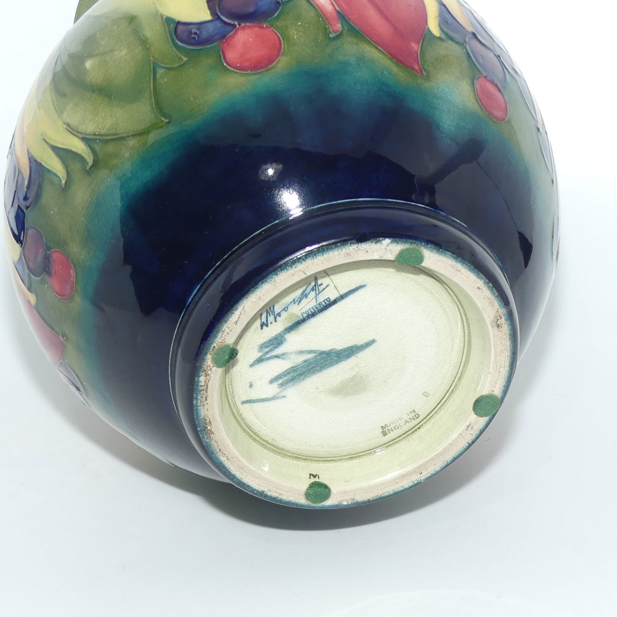 William Moorcroft Leaves and Fruit (Green)