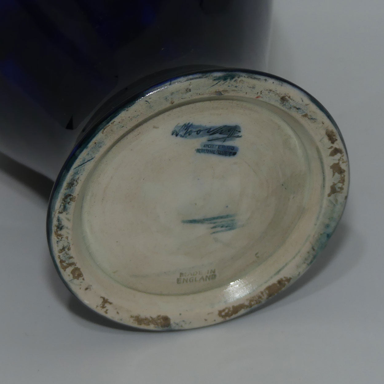 William Moorcroft Leaves and Fruit (Blue)