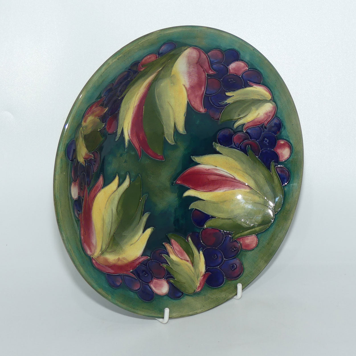 William Moorcroft Leaves and Fruit (Green) bowl