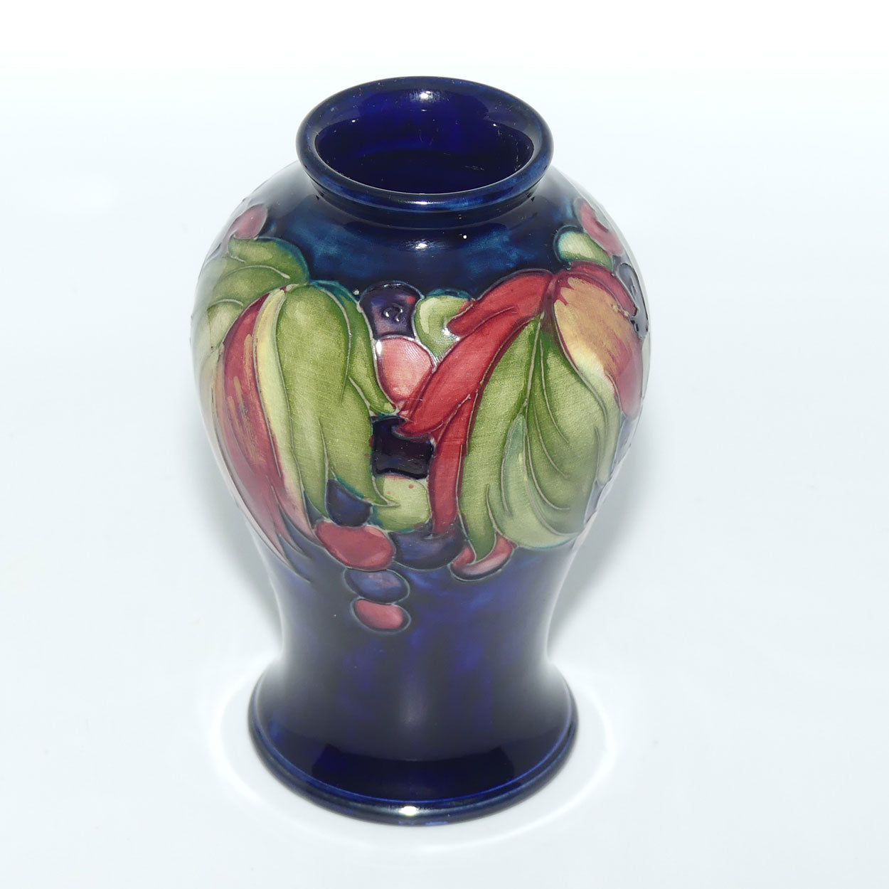 William Moorcroft Leaves and Fruit (Blue) 