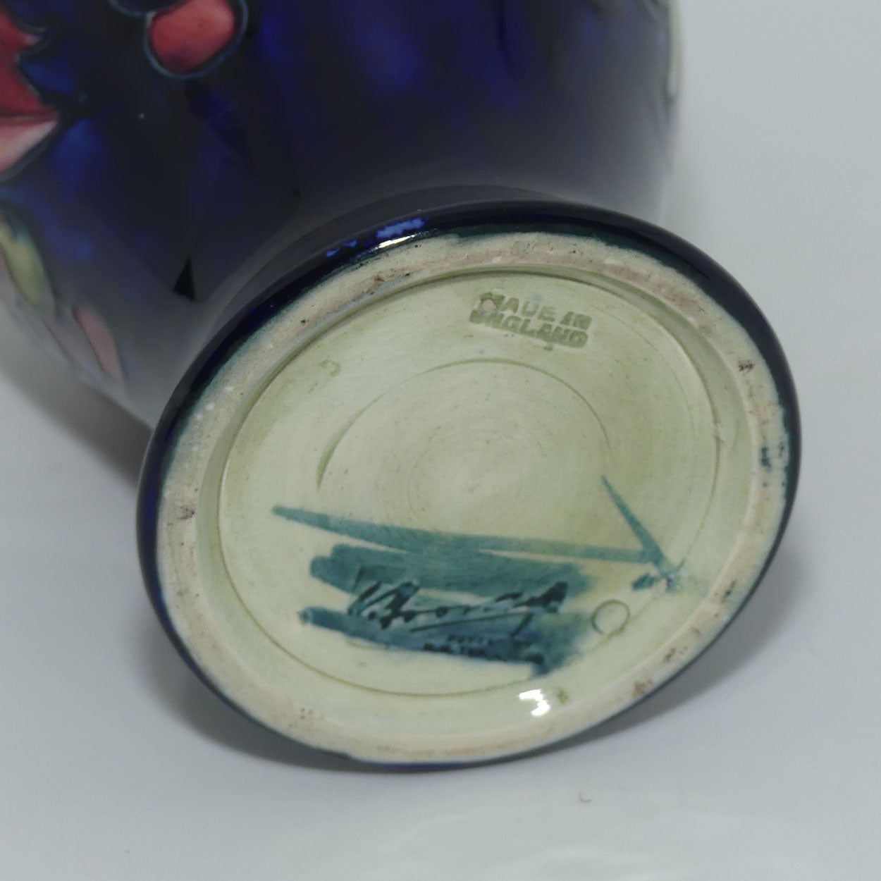 William Moorcroft Leaves and Fruit (Blue) 