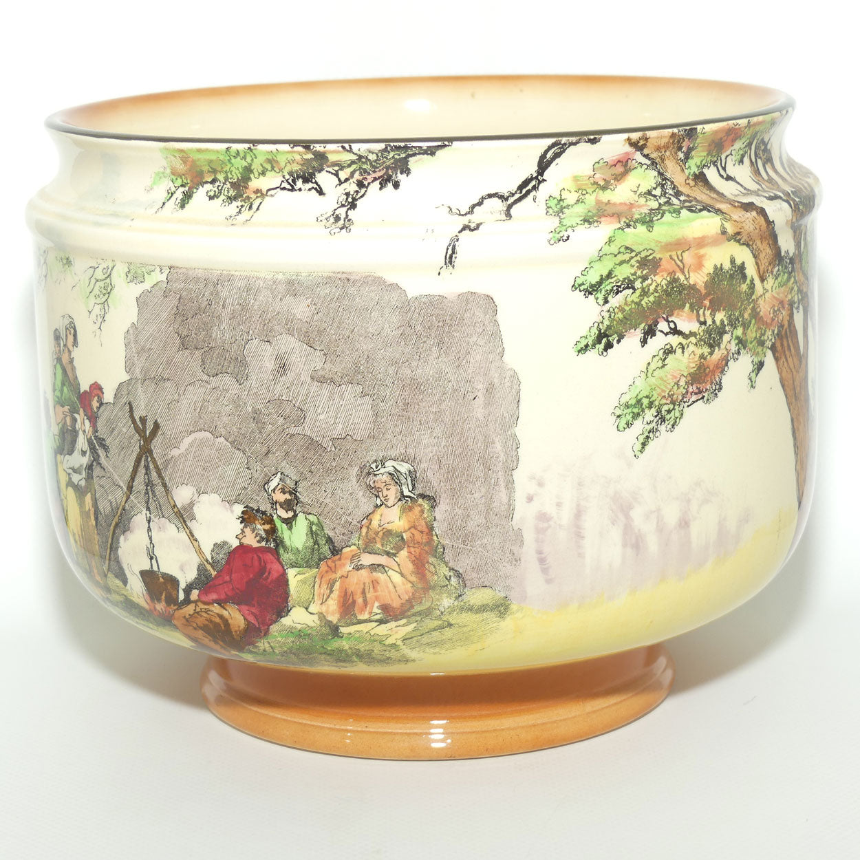 Royal Doulton Gleaners and Gypsies Lennox Flower bowl D4983