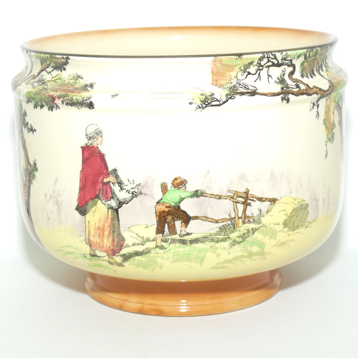 Royal Doulton Gleaners and Gypsies Lennox Flower bowl D4983