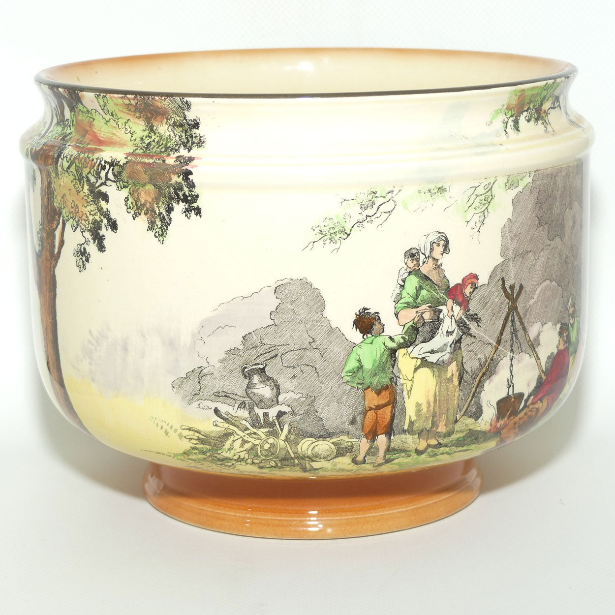 Royal Doulton Gleaners and Gypsies Lennox Flower bowl D4983