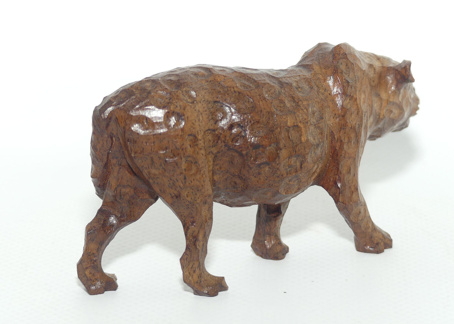 African Carved Leopard figure | looks well fed