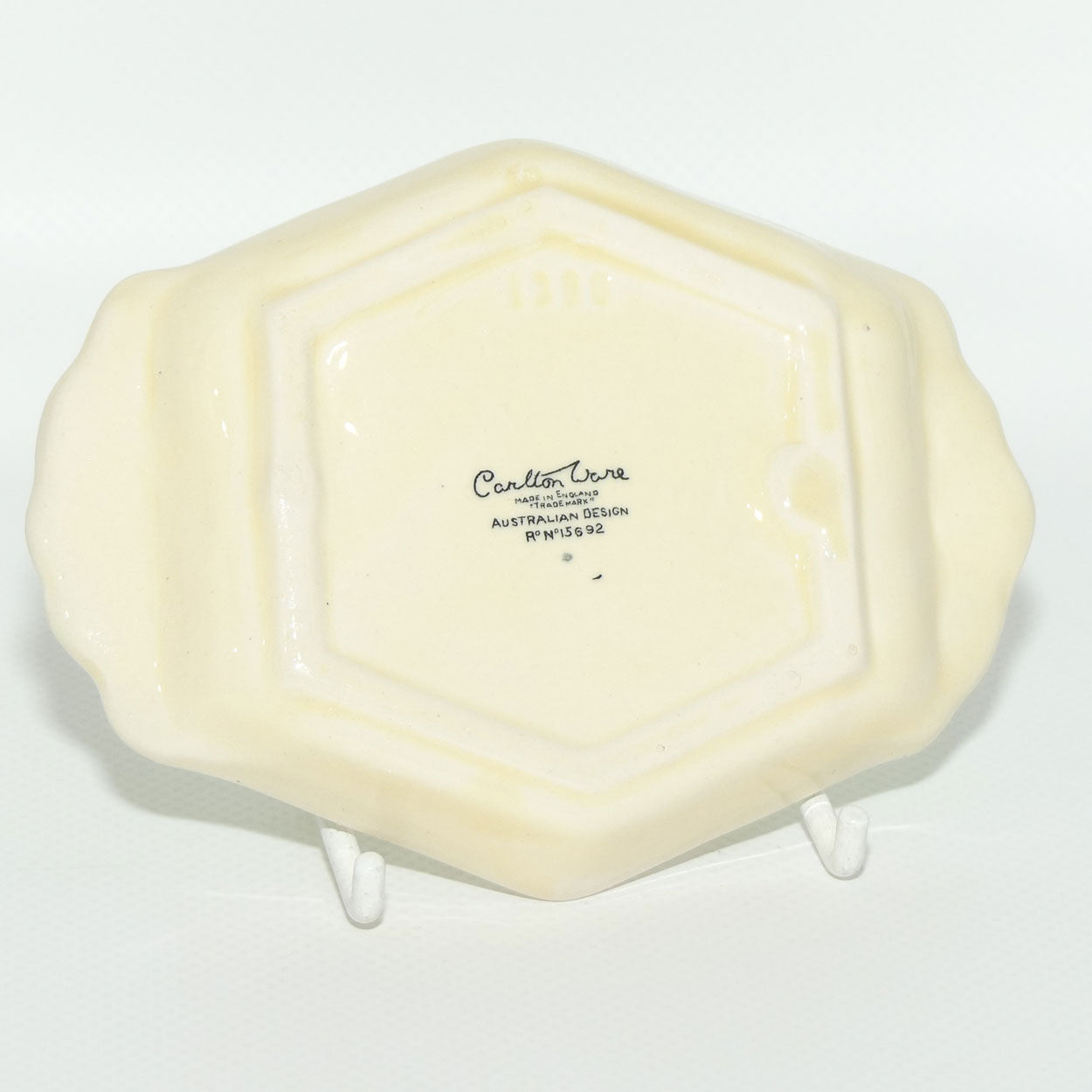 Carlton Ware Lettuce Leaf pattern dish | 12cm long | original label intact