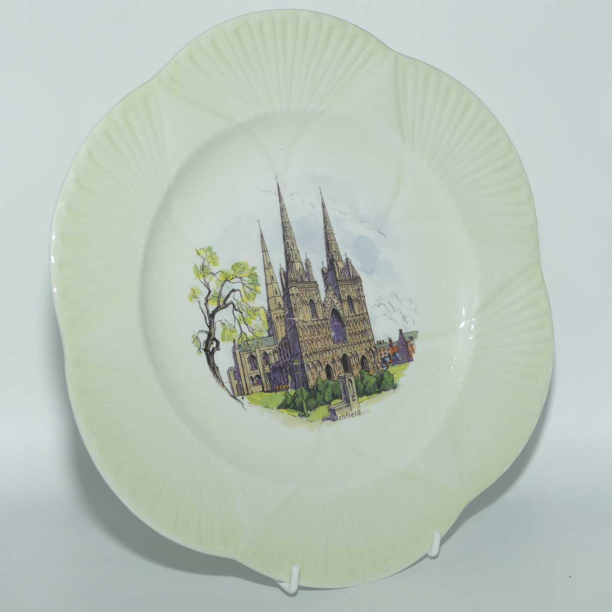 Shelley display plate | Dainty shape | Lichfield Cathedral