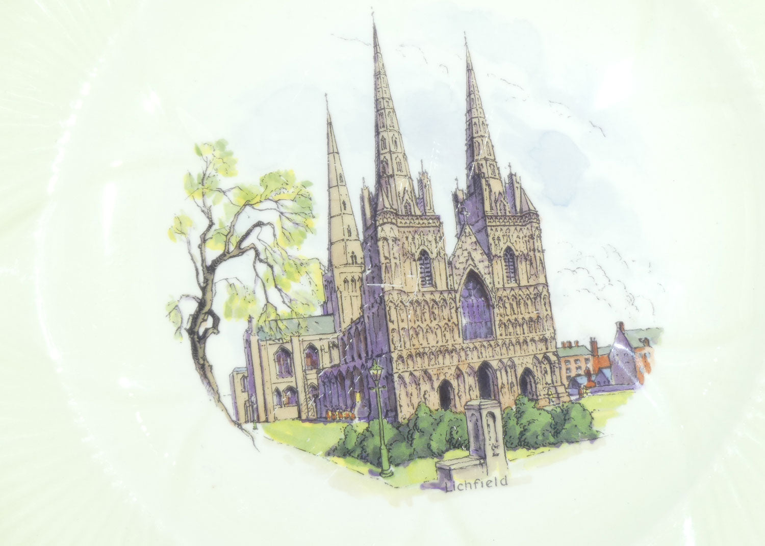 Shelley display plate | Dainty shape | Lichfield Cathedral