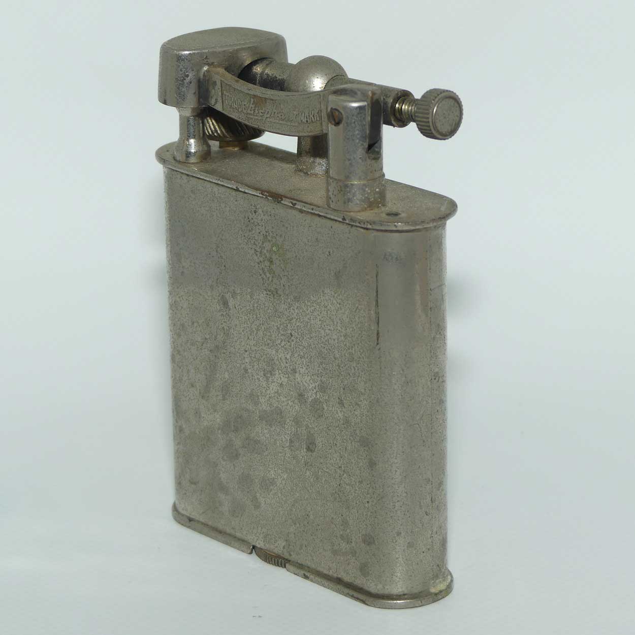 Unusual Lift Arm Elephant TRADE MARK table lighter | NOTE LARGE SIZE