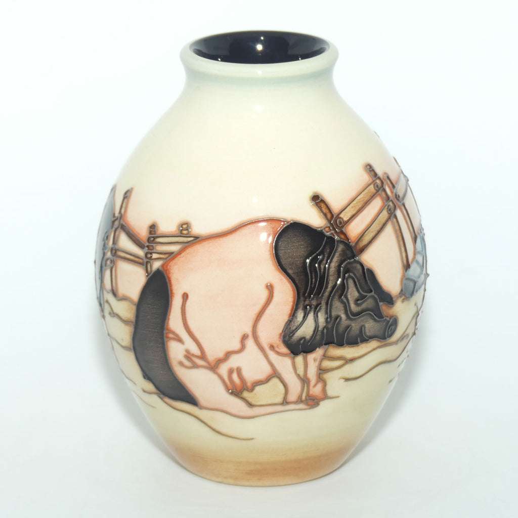 Moorcroft Limousin Pigs 3/5 vase | LE 17/50