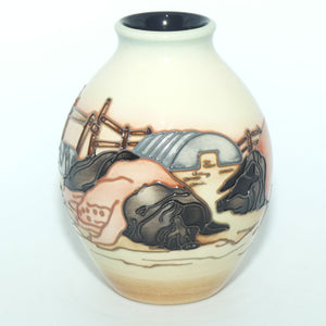 Moorcroft Limousin Pigs 3/5 vase | LE 17/50