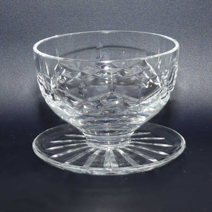 Waterford Crystal Ireland Lismore pattern footed pair of Sundae compotes