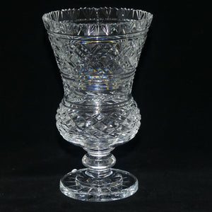 Waterford Crystal Lismore pattern Master Cutter Thistle vase