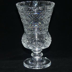 Waterford Crystal Lismore pattern Master Cutter Thistle vase