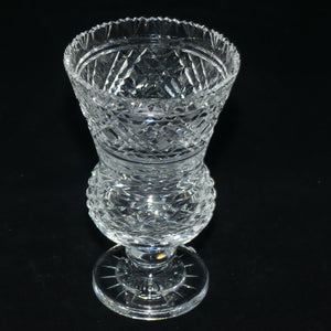 Waterford Crystal Lismore pattern Master Cutter Thistle vase