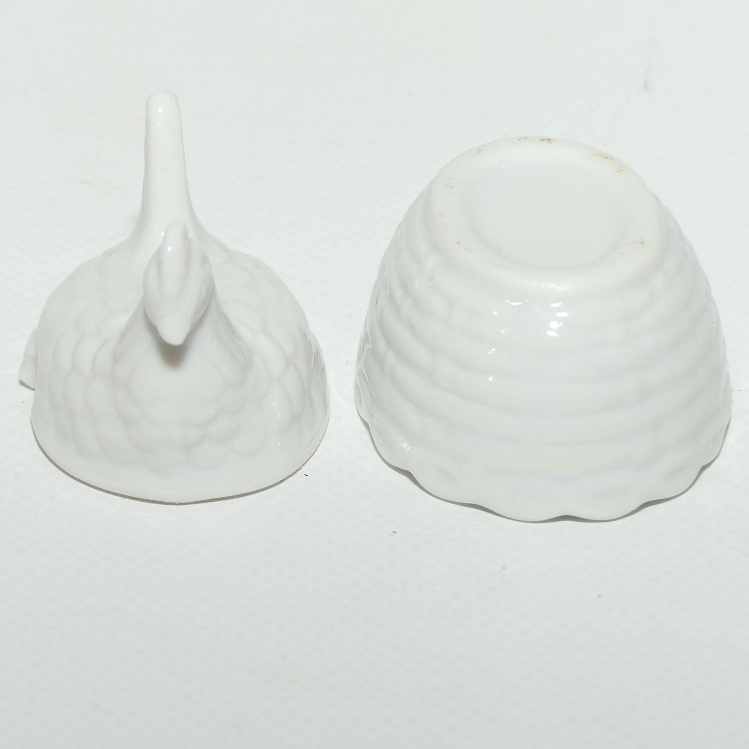 Miniature Hen on Nest | White Porcelain | Cruet Pot