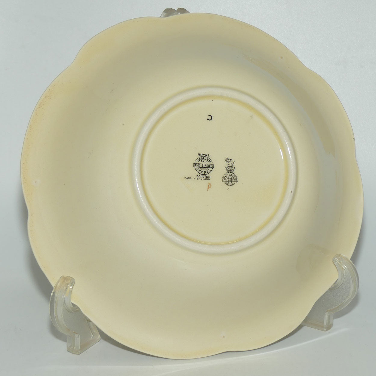 Royal Doulton Gleaners and Gypsies lobed bowl