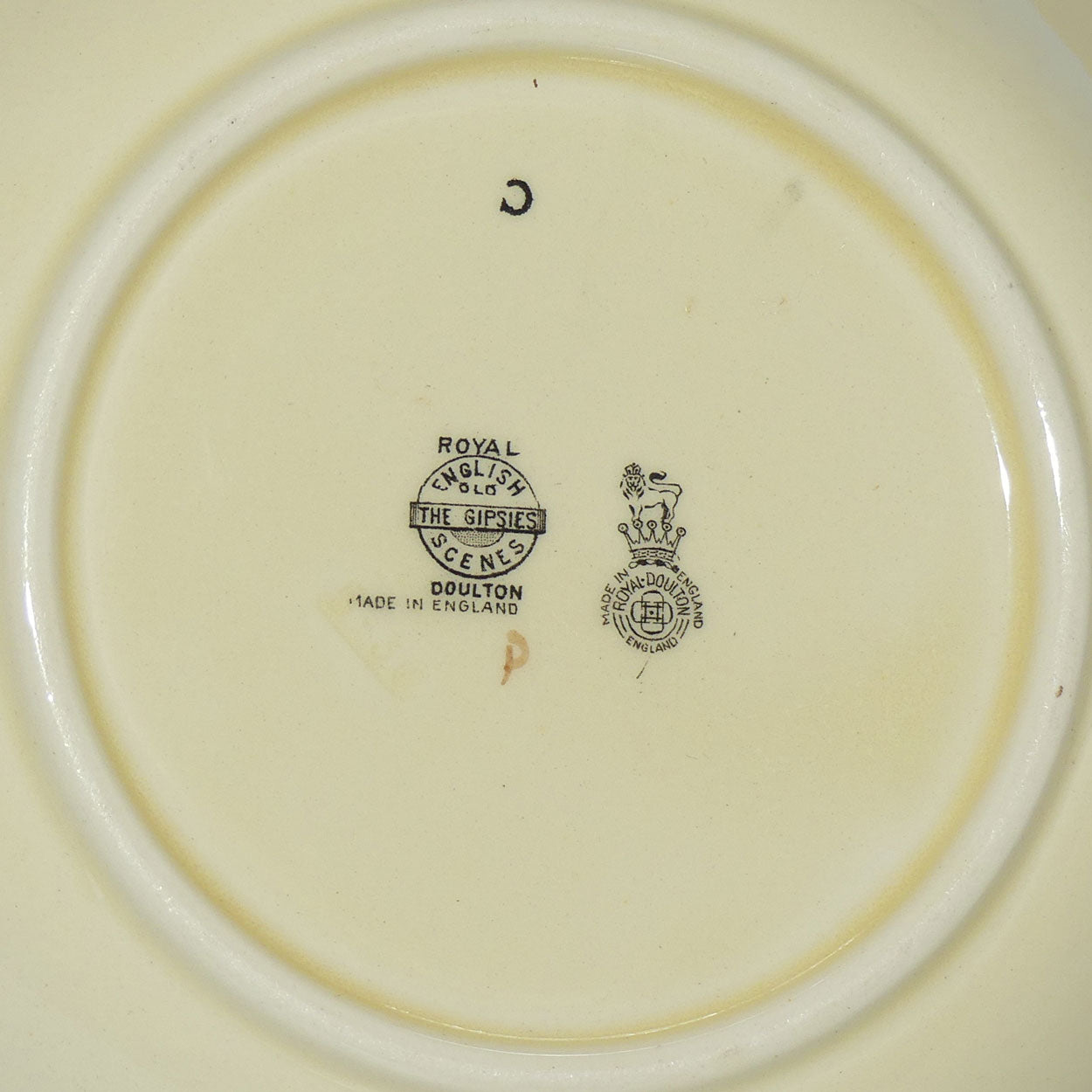 Royal Doulton Gleaners and Gypsies lobed bowl