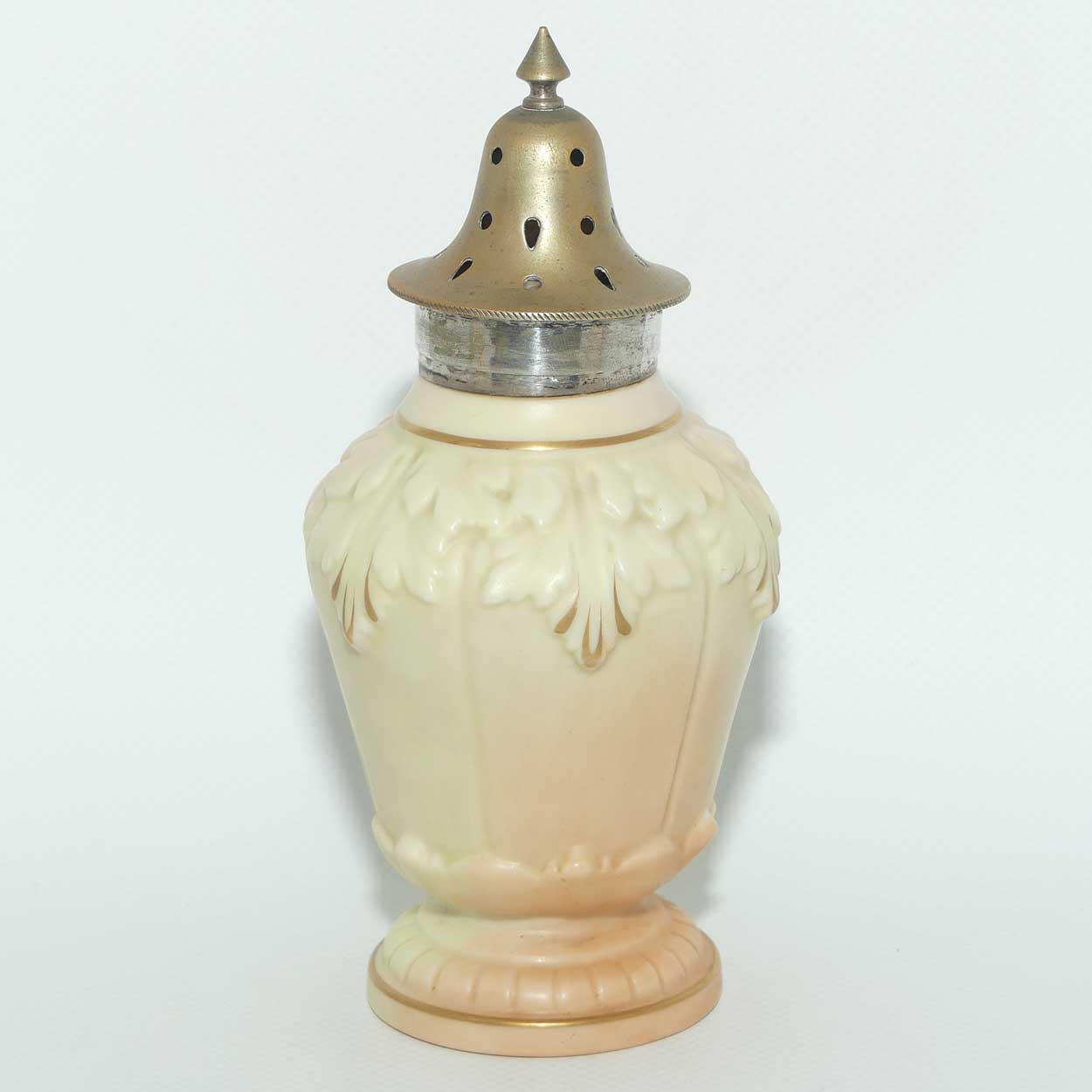 Locke & Co Worcester England Pheasant pattern sugar castor