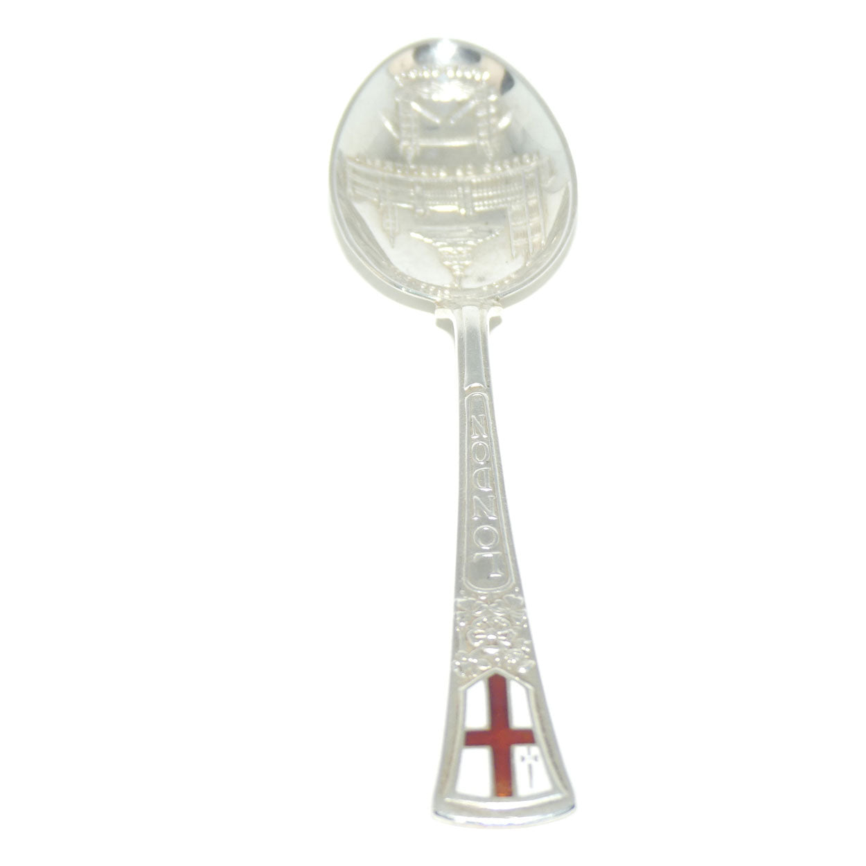 Sterling Silver and Enamel London Souvenir spoon | Birmingham 1957 | 25.1 grams