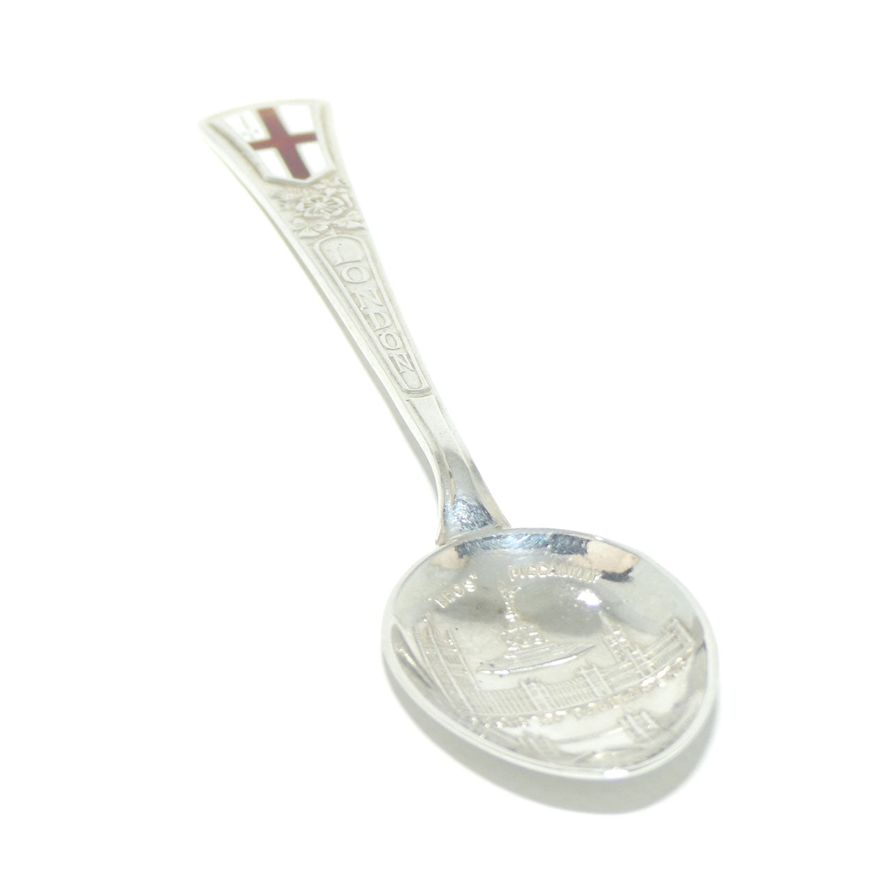 Sterling Silver and Enamel London Souvenir spoon | Birmingham 1957 | 25.1 grams
