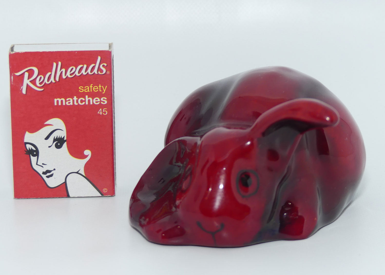 Royal Doulton Flambe Lop Eared Rabbit | Crouching | unrecorded