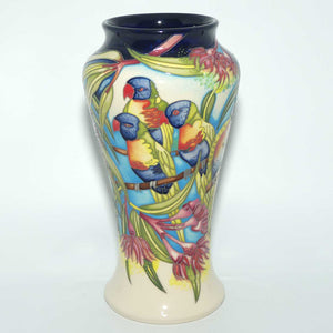 Moorcroft Rainbow Lorikeets 95/10 vase | LE 17/40