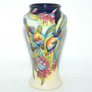 Moorcroft Rainbow Lorikeets 95/10 vase | LE 17/40