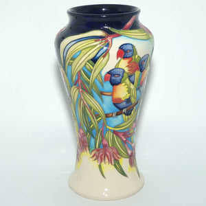 Moorcroft Rainbow Lorikeets 95/10 vase | LE 17/40