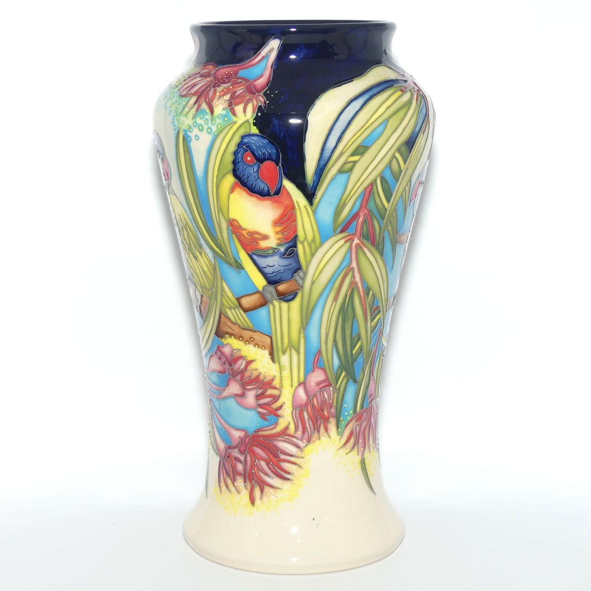 Moorcroft Rainbow Lorikeets 95/10 vase | LE 17/40