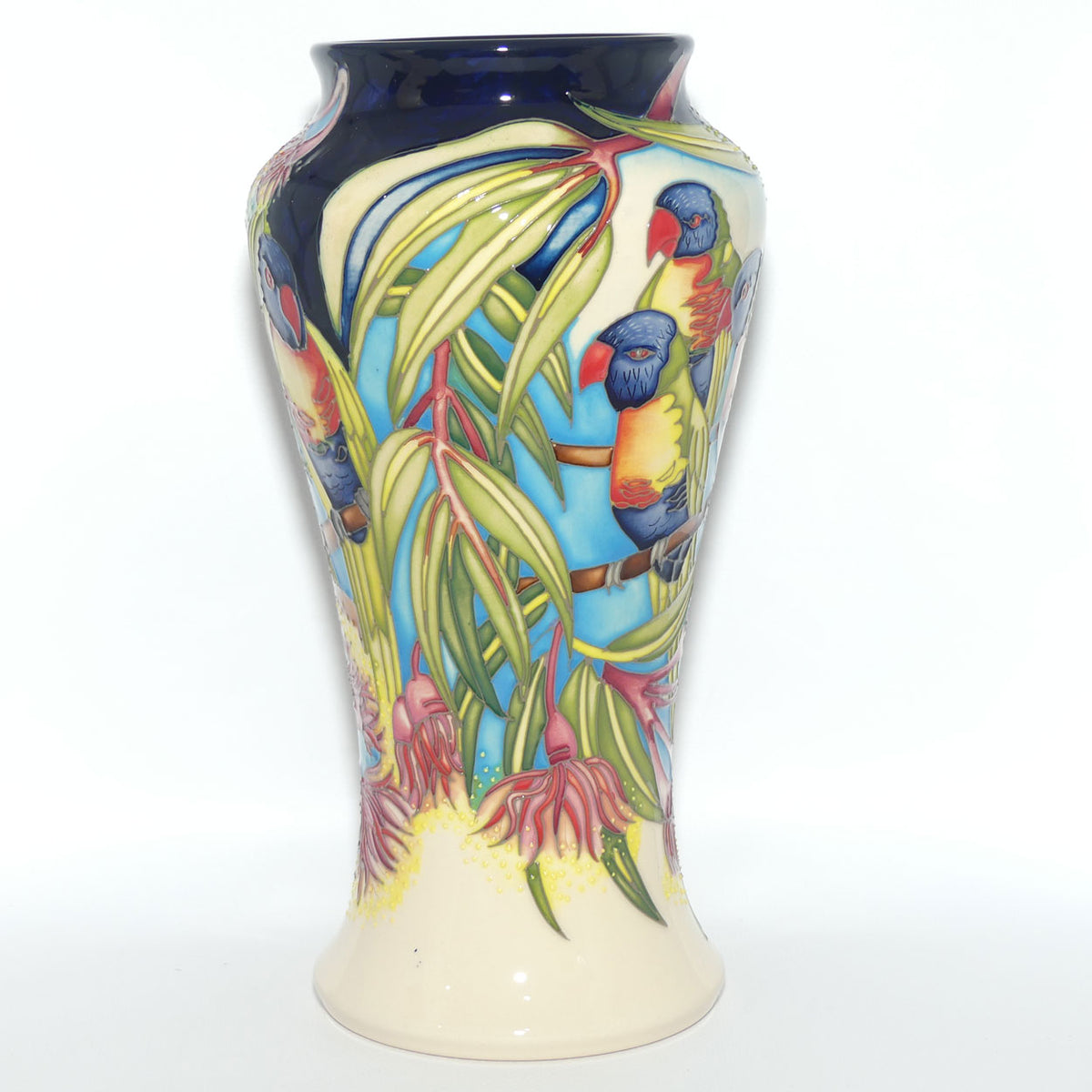 Moorcroft Rainbow Lorikeets 95/10 vase | LE 17/40