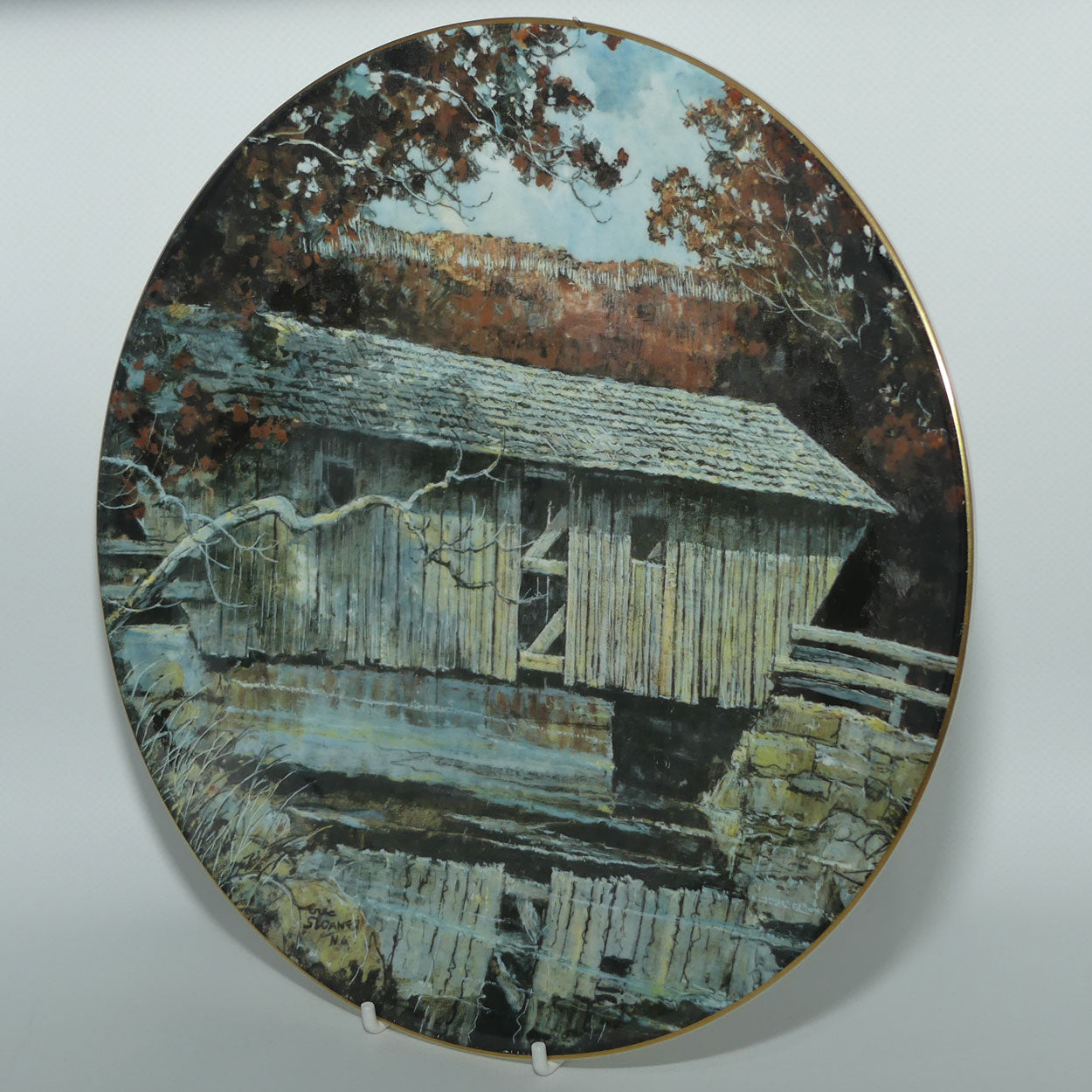 Royal Doulton Eric Sloane plate #2 | Lovejoy Bridge