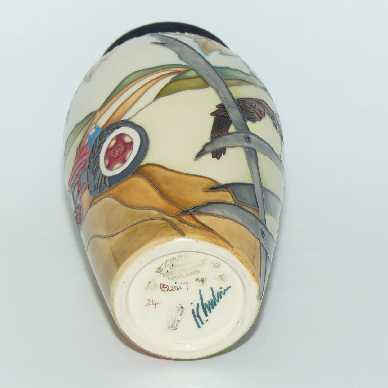 Moorcroft Loves Omen 393/7 vase | Num Ed 24#
