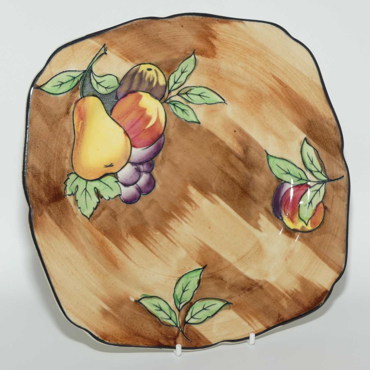 H & K Tunstall Hand Painted Luscious plate signed R Grocott | Paler colours