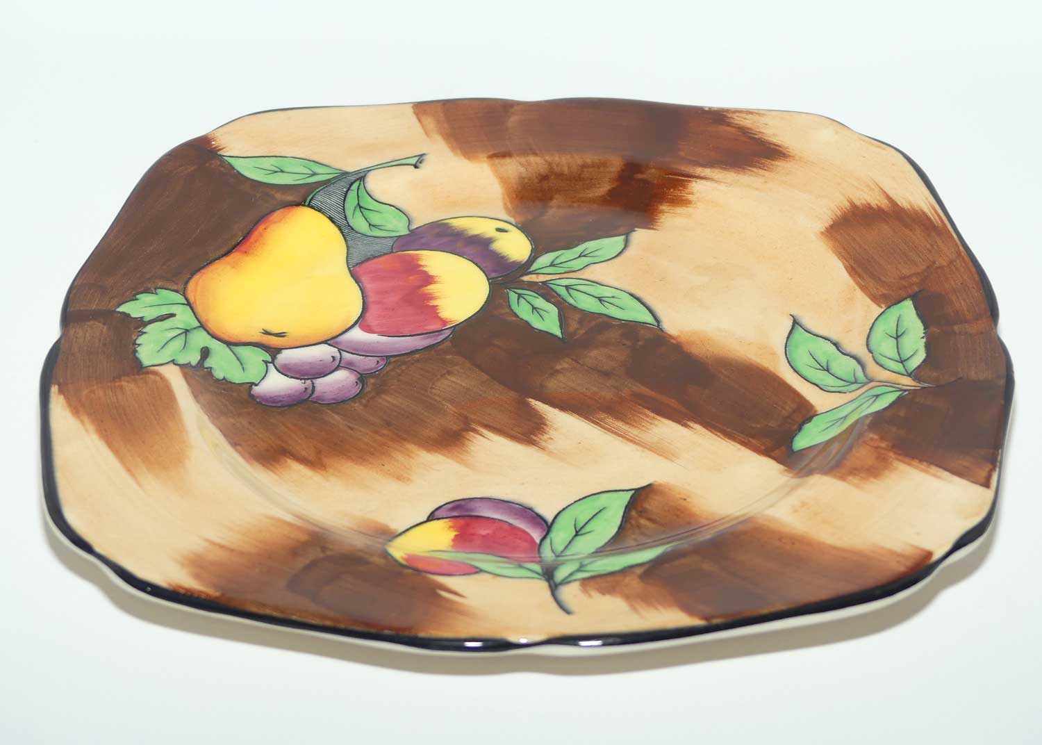 H & K Tunstall Hand Painted Luscious plate signed R Grocott | Rich colours