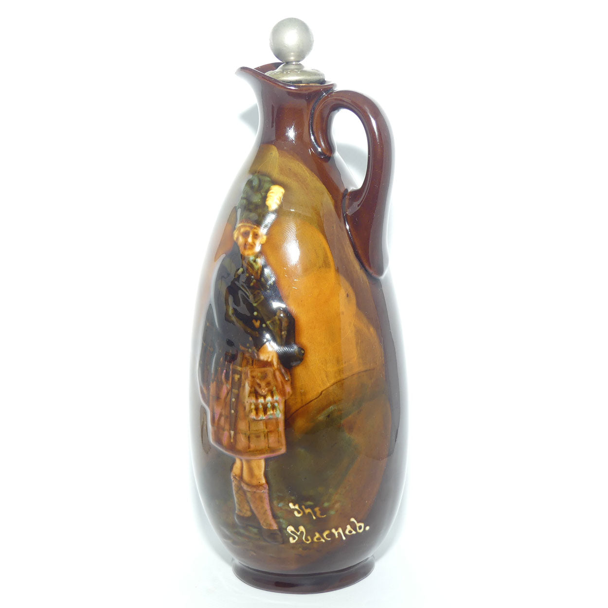 Royal Doulton Kingsware The McNab flask | + stopper | Dewars Whisky