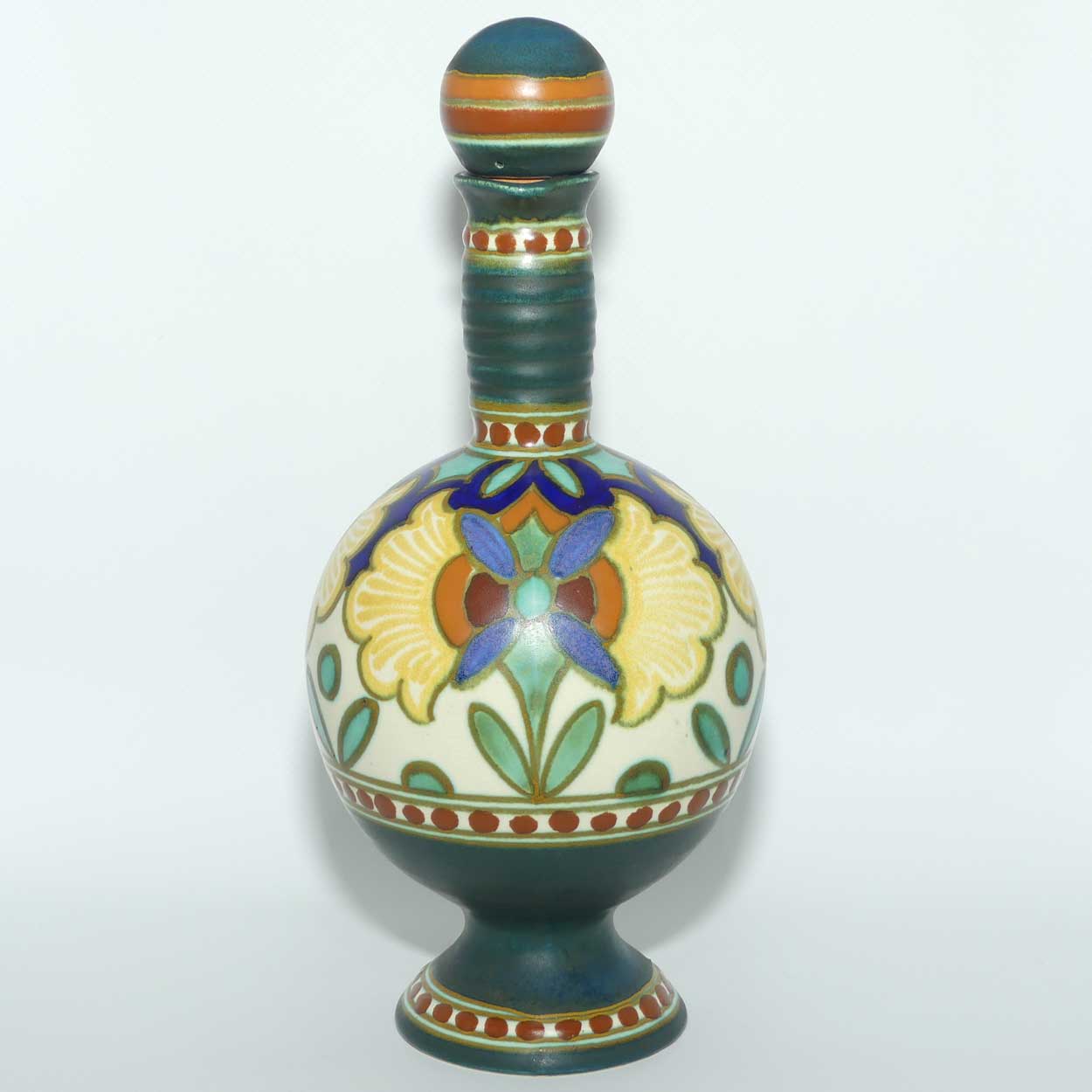 Gouda Holland handled decanter and stopper | Madeleine 592/3