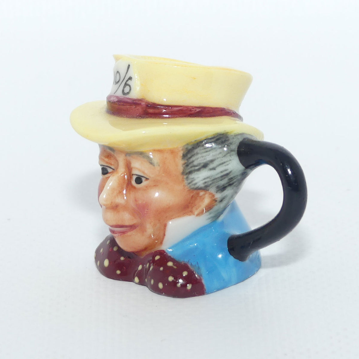 Franklin Mint Porcelain tiny character jug | Mad Hatter by P Jackson