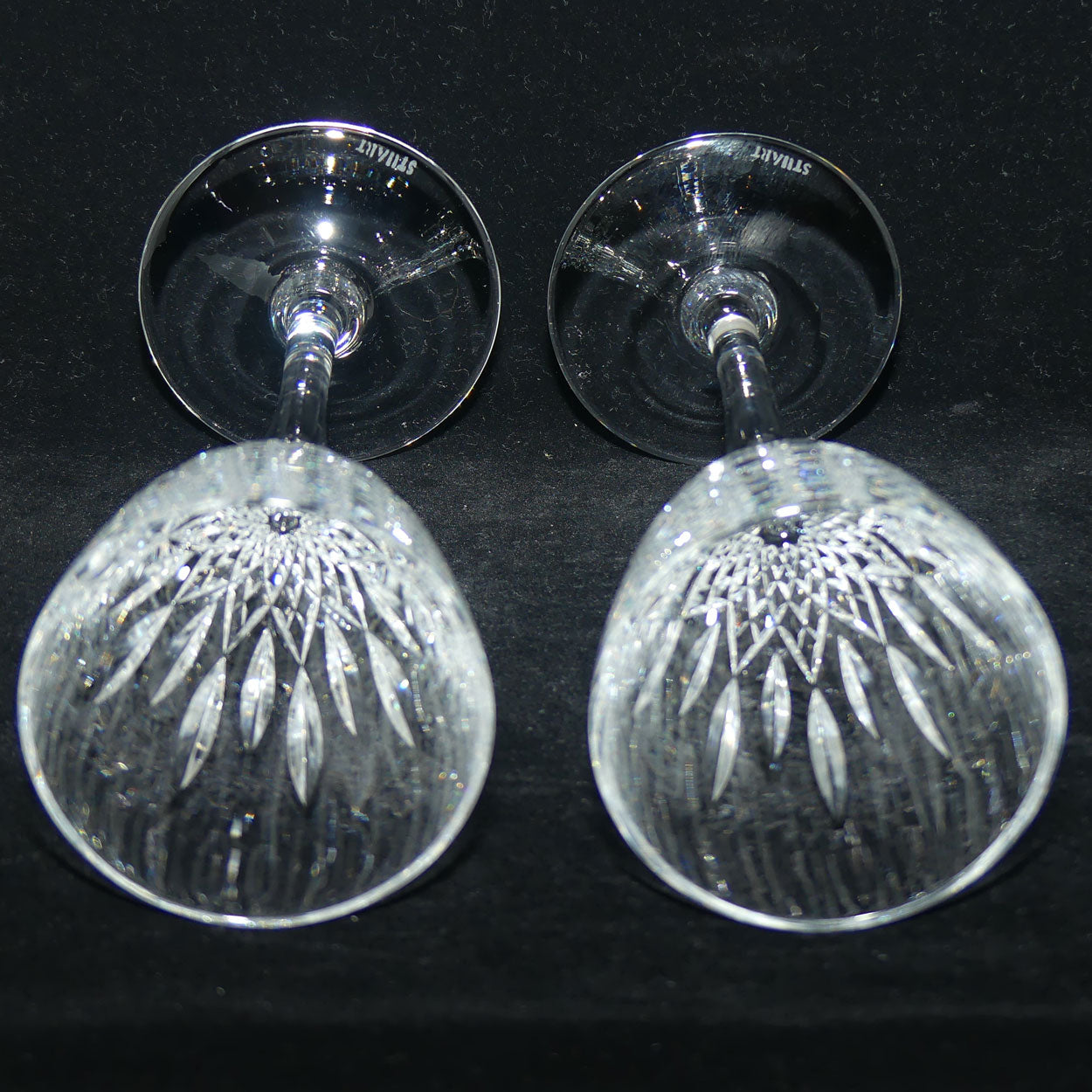 Stuart Crystal Madison pattern | set of 2 white Wine Glasses | 100ml | #1