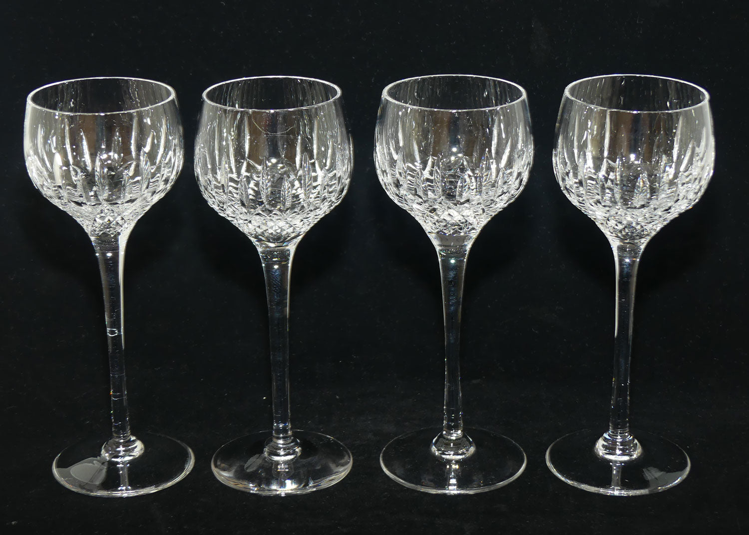Stuart Crystal Madison pattern | set of 4 Hock Wine Glasses | 150ml | #1