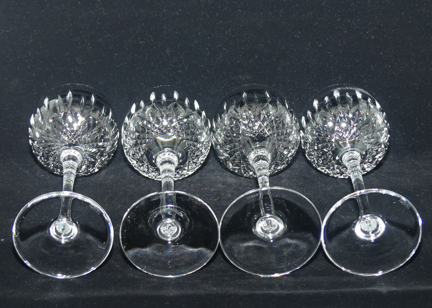 Stuart Crystal Madison pattern | set of 4 Hock Wine Glasses | 150ml | #1