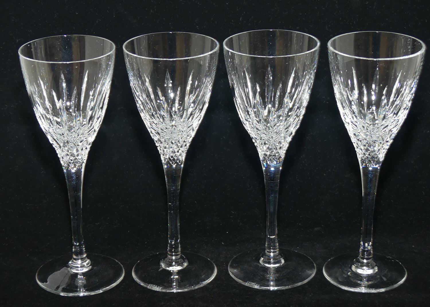 Stuart Crystal Madison pattern | set of 4 white Wine Glasses | 100ml | #1