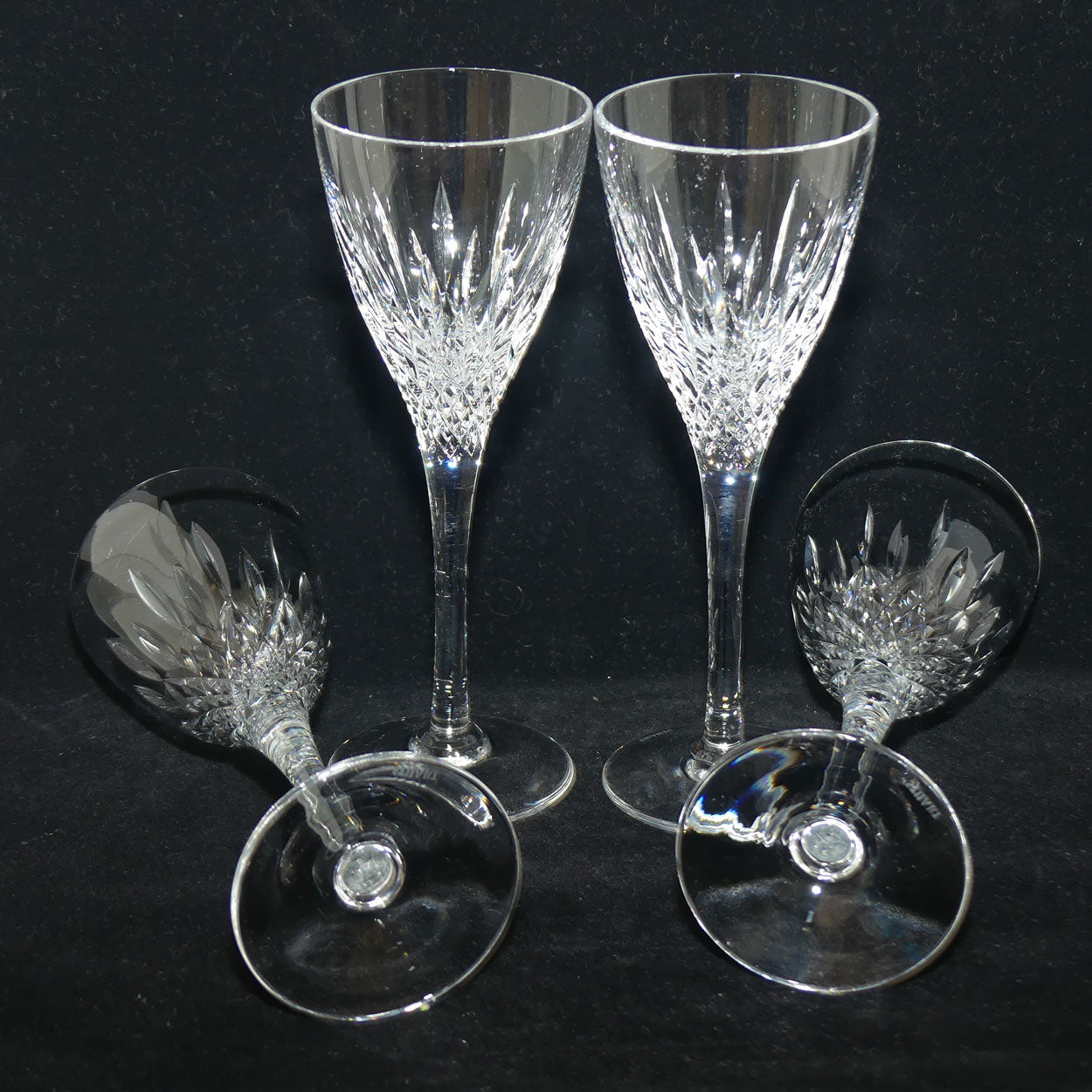 Stuart Crystal Madison pattern | set of 4 white Wine Glasses | 100ml | #1