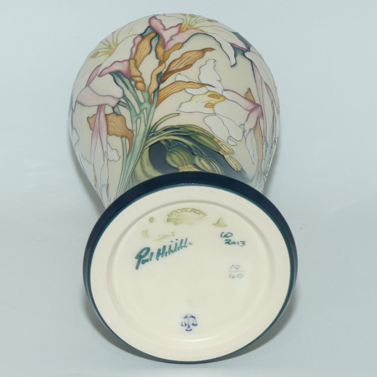 Moorcroft Madonna Lily 95/10 vase |LE 1/30