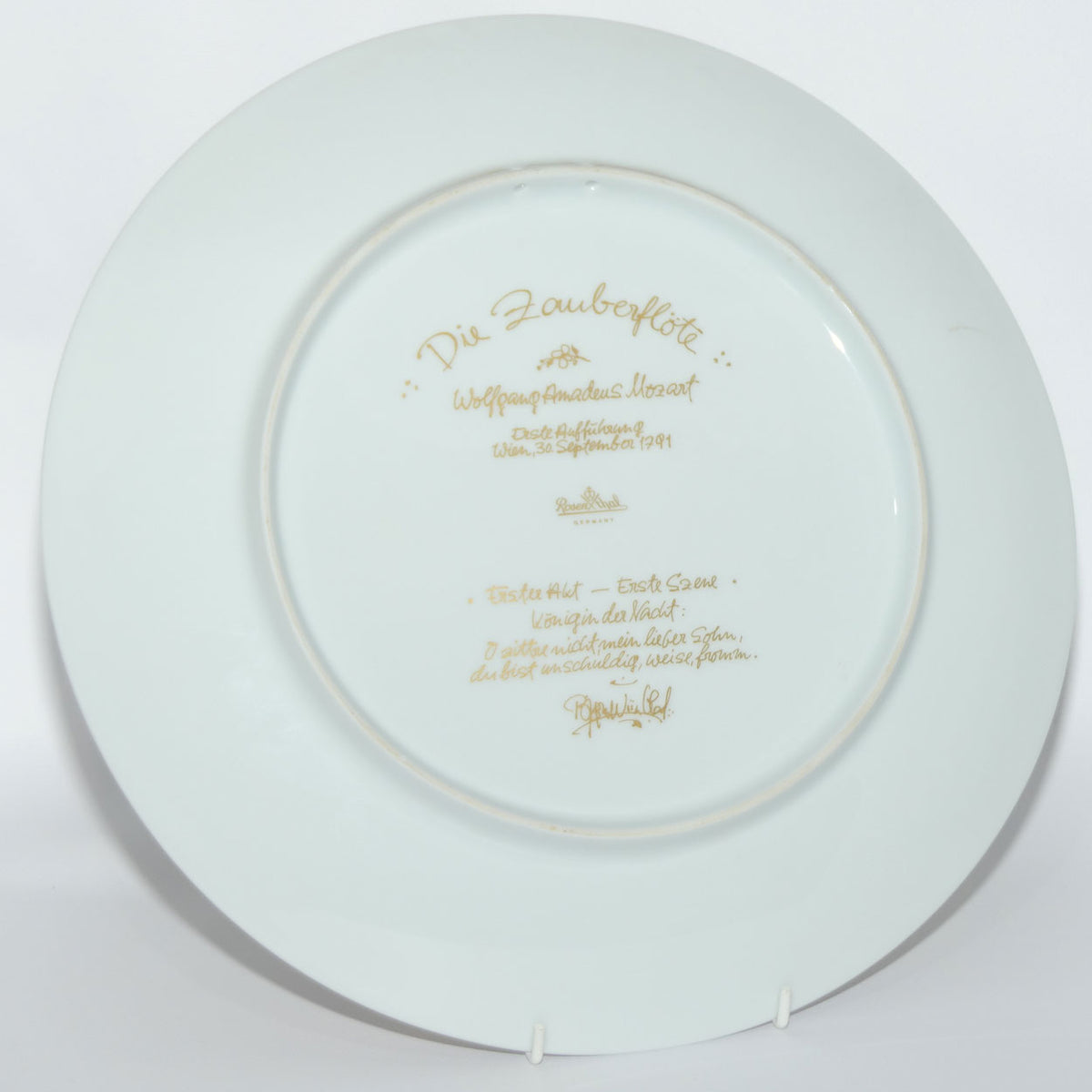 Rosenthal Bjorn Wiinblad very colourful and gilt Die Zauberflote | The Magic Flute | Mozart | wall charger