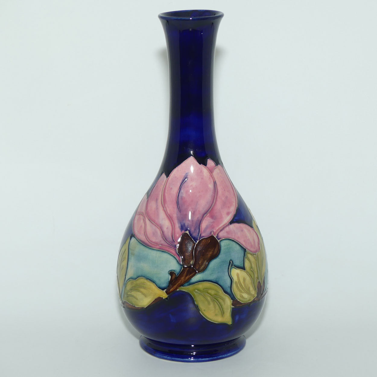 Walter Moorcroft Pink Magnolia 80/10 vase | Blue