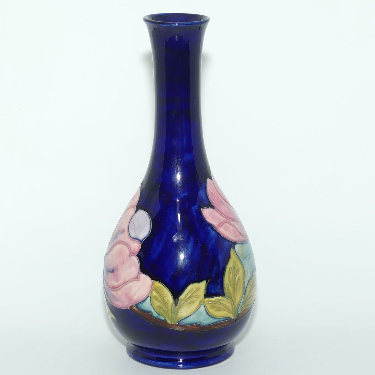 Walter Moorcroft Pink Magnolia 80/10 vase | Blue
