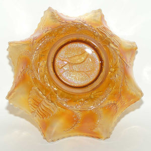 Australian Carnival Glass | Marigold Magpie Master Bowl