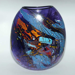 Keith Mahy New Zealand Art Glass large vase