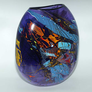 Keith Mahy New Zealand Art Glass large vase